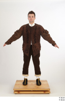  Photos Man in Historical Dress 16 14th century a poses brown jacket medieval clothing whole body 0001.jpg